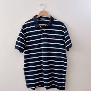 Polo by Ralph Lauren Men’s Shirt XL Blue Stripes Casual